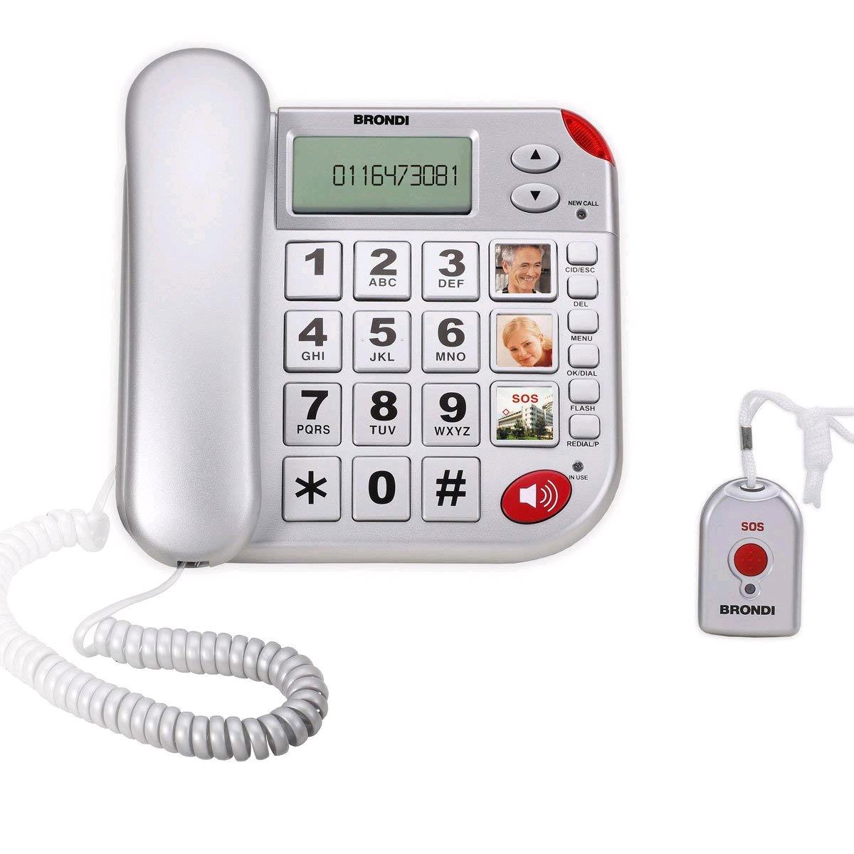 BRONDI SUPER BRAVO PLUS TELEFONO ANALOGICO CON TELECOMANDO …